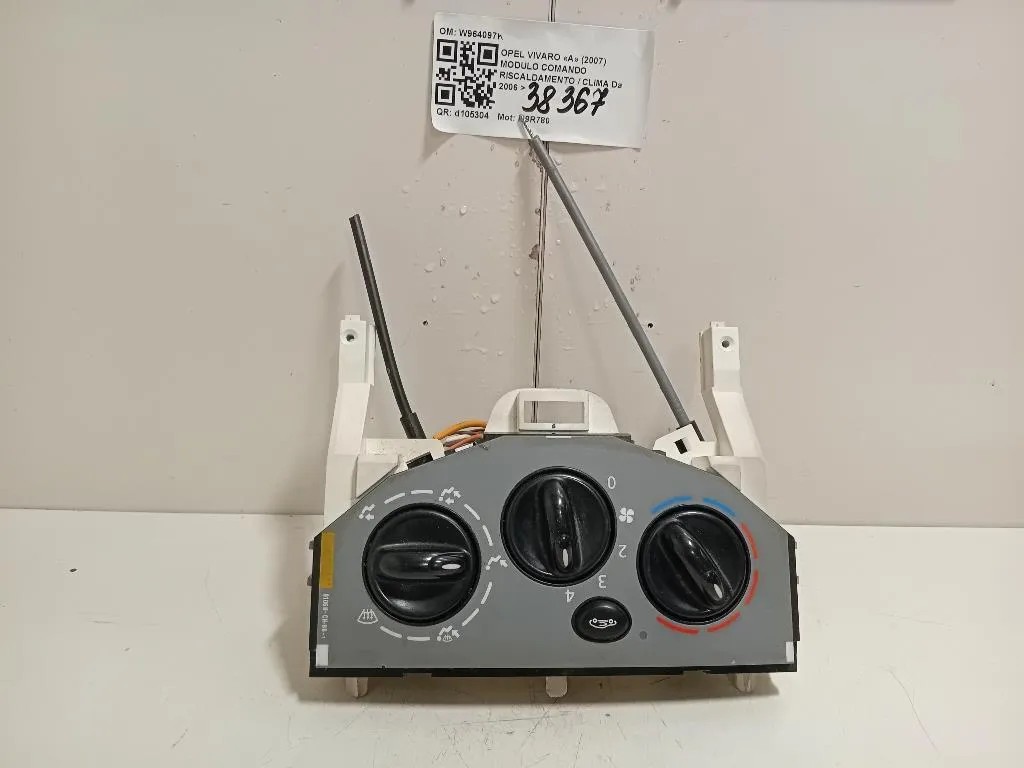 Modulo Comando Riscaldamento Clima W964097K Opel Vivaro A 2007