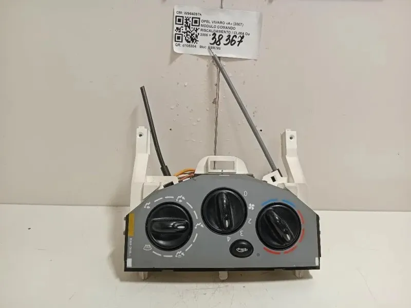 Modulo Comando Riscaldamento Clima W964097K Opel Vivaro A 2007