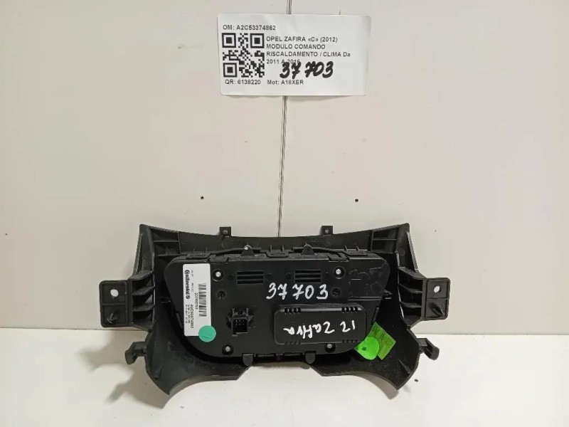 Modulo Comando Riscaldamento Clima A2C53374862 Opel Zafira C 2012