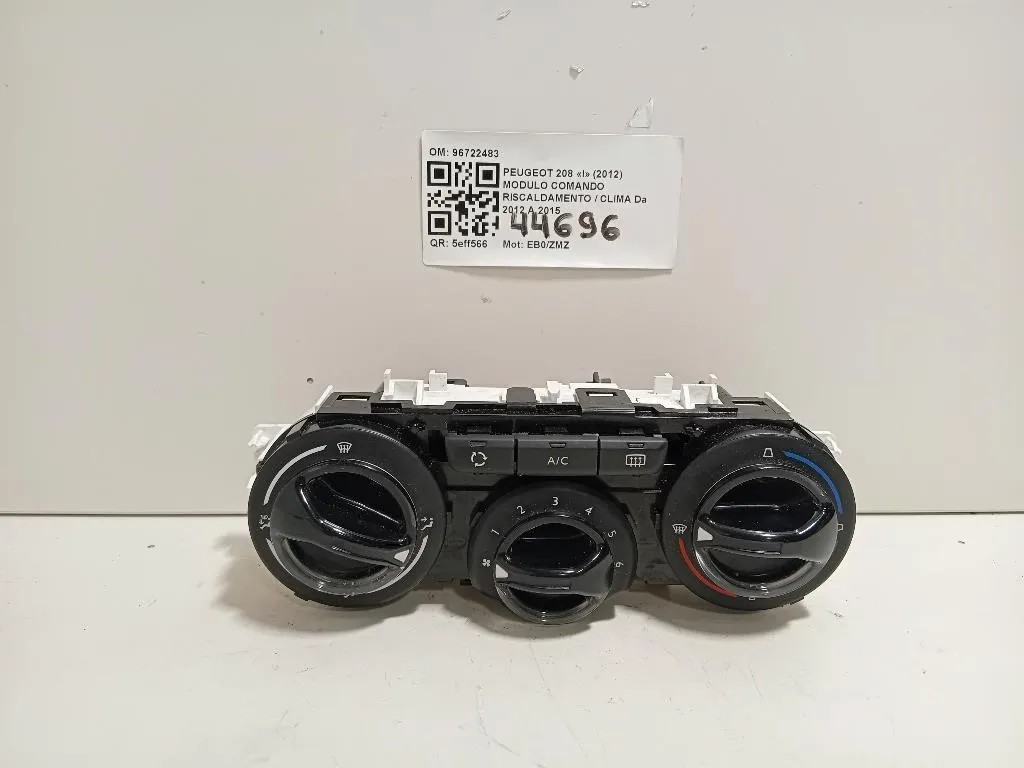 Modulo Comando Riscaldamento Clima 96722483 Peugeot 208 I 2012