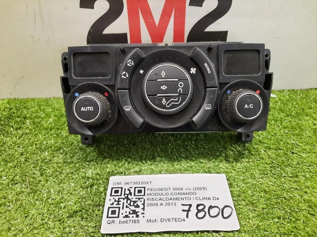 Modulo Comando Riscaldamento Clima 96738320XT Peugeot 3008 I 2009