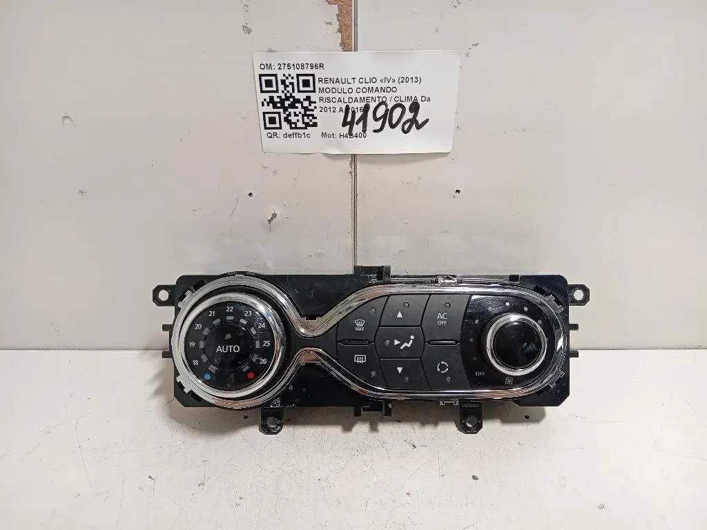 Modulo Comando Riscaldamento Clima 275108796R Renault CLIO IV 2013