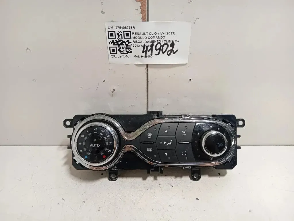 Modulo Comando Riscaldamento Clima 275108796R Renault CLIO IV 2013