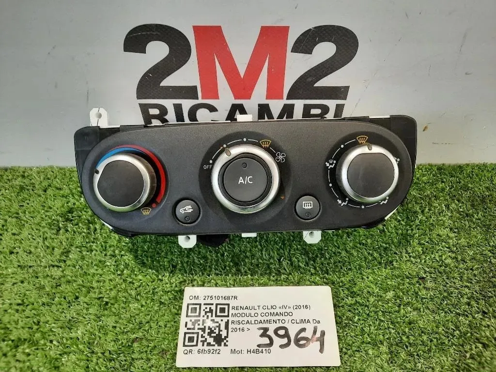 Modulo Comando Riscaldamento Clima 275101687R 272709830R Renault CLIO IV 2016