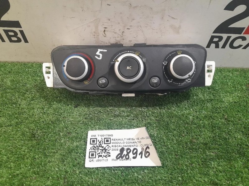 Modulo Comando Riscaldamento Clima T1001786Q Renault Mégane III 2009