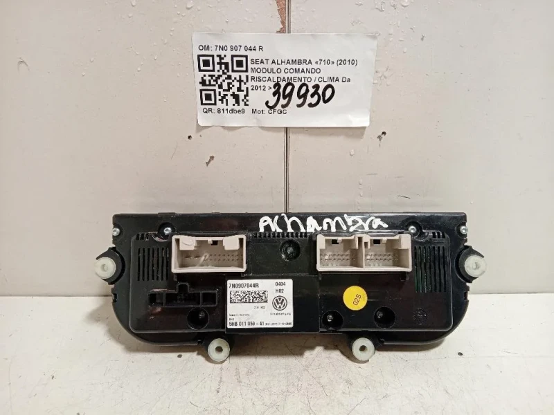 Modulo Comando Riscaldamento Clima 7N0 907 044 R Seat Alhambra 710 2010