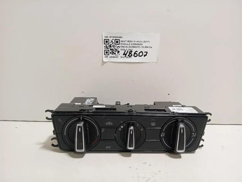 Modulo Comando Riscaldamento Clima 6F2820045K Seat Ibiza VI KJ1 2017