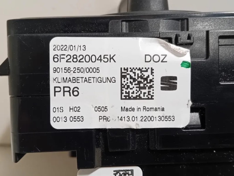 Modulo Comando Riscaldamento Clima 6F2820045K Seat Ibiza VI KJ1 2017