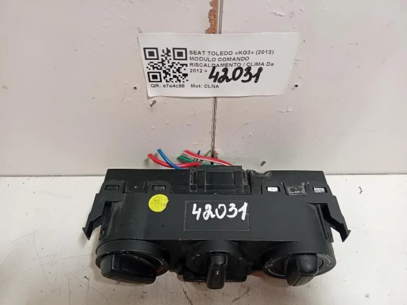 Modulo Comando Riscaldamento Clima 6JA819045B9B9 Seat Toledo KG3 2013