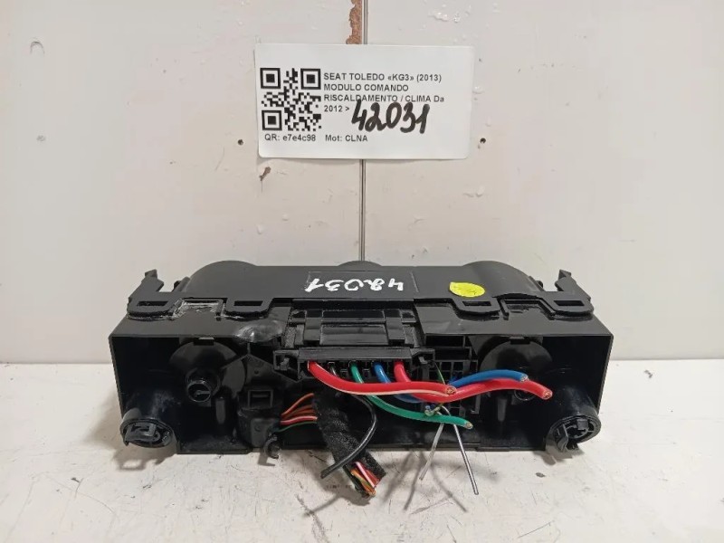 Modulo Comando Riscaldamento Clima 6JA819045B9B9 Seat Toledo KG3 2013
