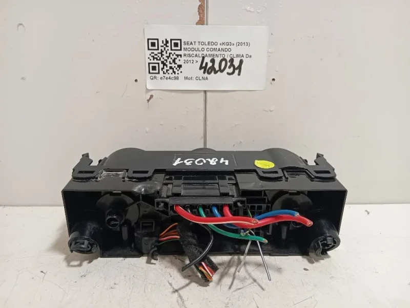 Modulo Comando Riscaldamento Clima 6JA819045B9B9 Seat Toledo KG3 2013