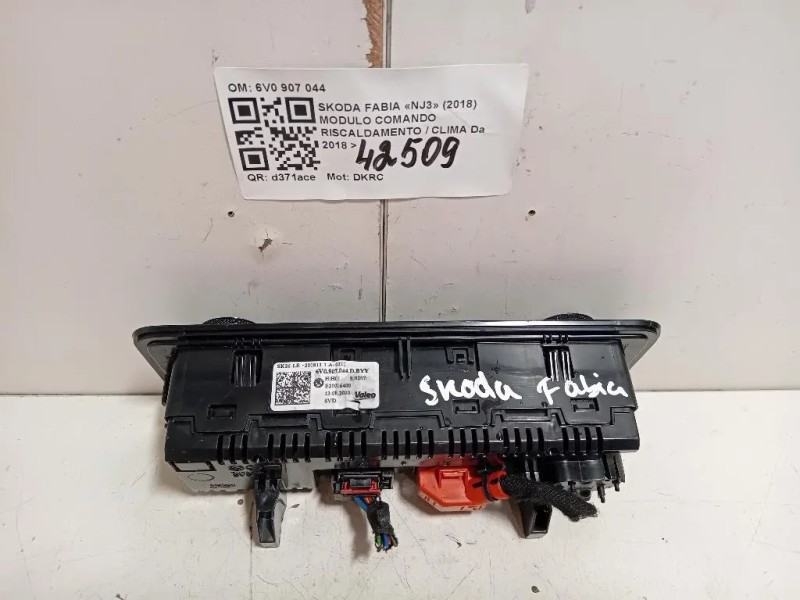 Modulo Comando Riscaldamento Clima 6V0 907 044 Skoda Fabia NJ3 2018
