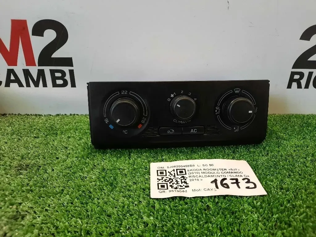 Modulo Comando Riscaldamento Clima 5J08200459B9 Skoda Roomster 5J7 2010