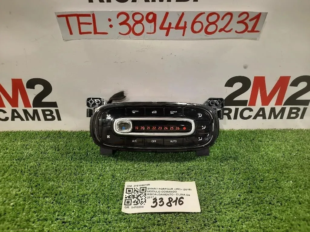 Modulo Comando Riscaldamento Clima 275105919R Smart Forfour 453 2015