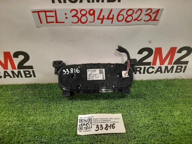 Modulo Comando Riscaldamento Clima 275105919R Smart Forfour 453 2015