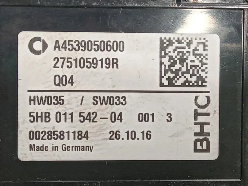 Modulo Comando Riscaldamento Clima 275105919R Smart Forfour 453 2015