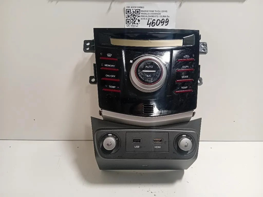 Modulo Comando Riscaldamento Clima A2C91285903 Ssangyong Tivoli 2015