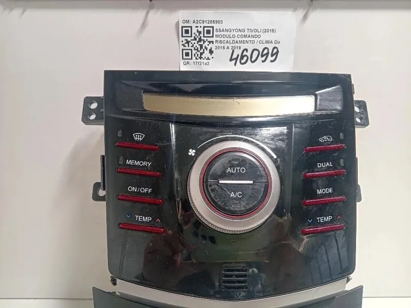 Modulo Comando Riscaldamento Clima A2C91285903 Ssangyong Tivoli 2015