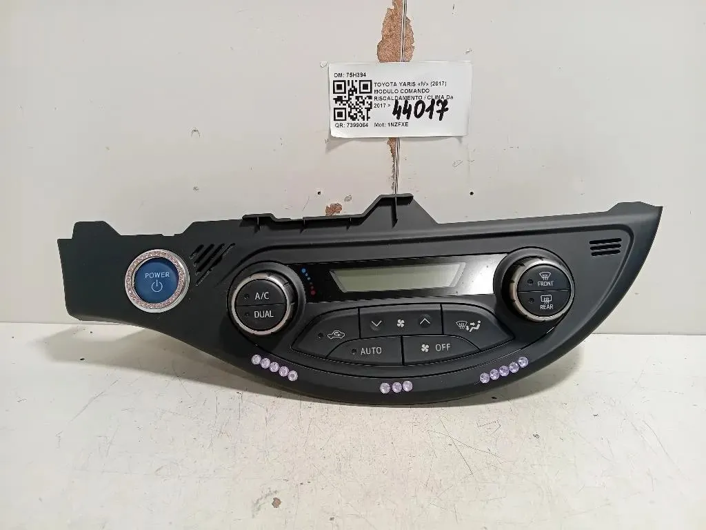Modulo Comando Riscaldamento Clima 75H394 Toyota Yaris IV 2017
