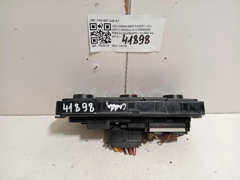 Modulo Comando Riscaldamento Clima 7N0 907 426 AT Volkswagen Caddy IV 2011
