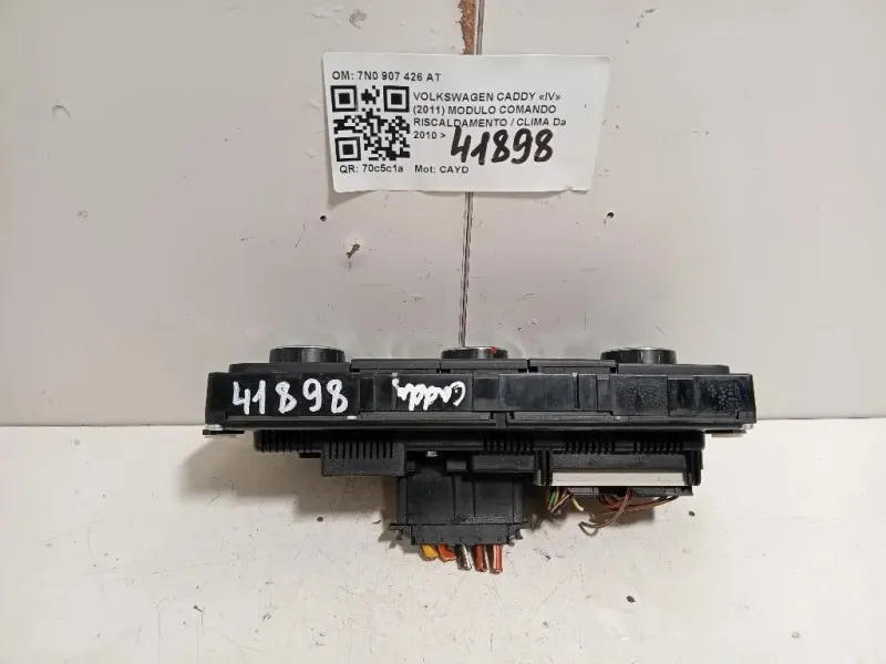 Modulo Comando Riscaldamento Clima 7N0 907 426 AT Volkswagen Caddy IV 2011