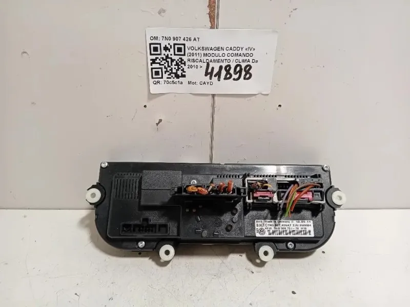 Modulo Comando Riscaldamento Clima 7N0 907 426 AT Volkswagen Caddy IV 2011