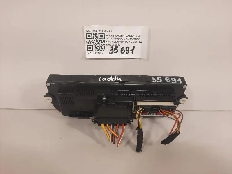 Modulo Comando Riscaldamento Clima 5HB 011 292-00 Volkswagen Caddy IV 2011