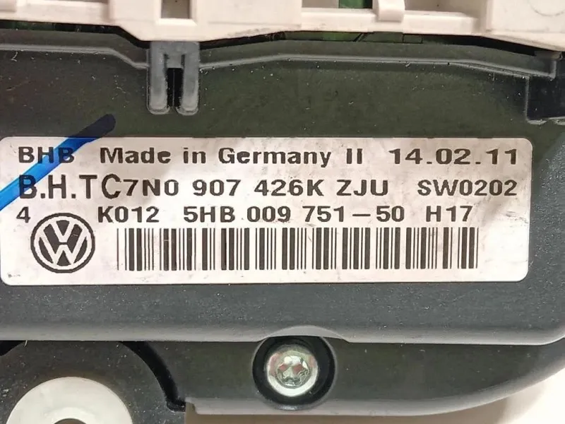 Modulo Comando Riscaldamento Clima 7N0907426K Volkswagen GOLF VI 2009