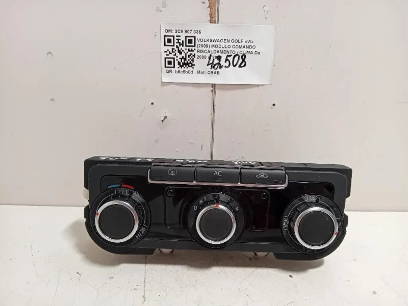 Modulo Comando Riscaldamento Clima 3C8907336 5HB009751 Volkswagen GOLF VI 2009