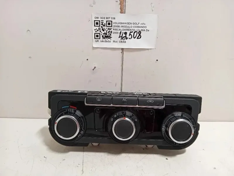 Modulo Comando Riscaldamento Clima 3C8907336 5HB009751 Volkswagen GOLF VI 2009