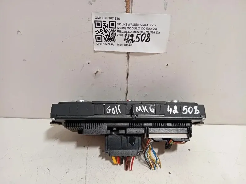 Modulo Comando Riscaldamento Clima 3C8907336 5HB009751 Volkswagen GOLF VI 2009