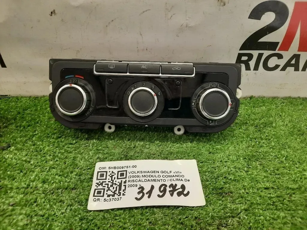 Modulo Comando Riscaldamento Clima 5HB009751-00 Volkswagen GOLF VI 2009