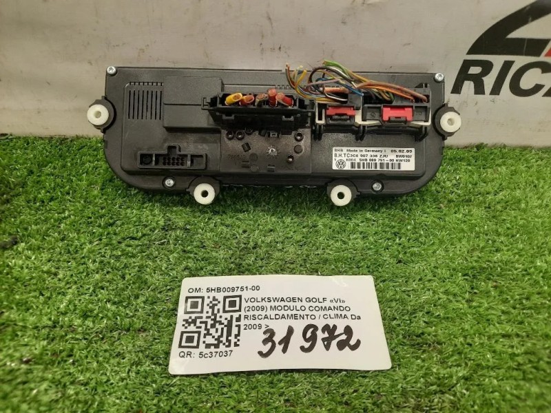 Modulo Comando Riscaldamento Clima 5HB009751-00 Volkswagen GOLF VI 2009