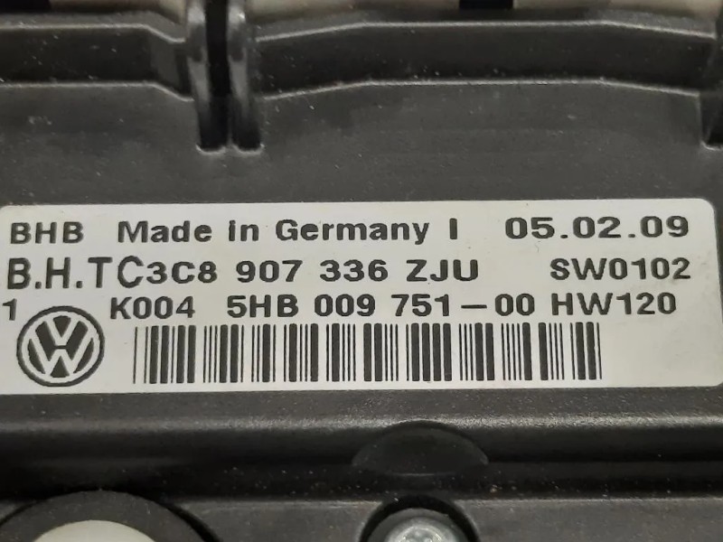 Modulo Comando Riscaldamento Clima 5HB009751-00 Volkswagen GOLF VI 2009