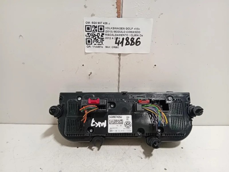 Modulo Comando Riscaldamento Clima 5G0 907 426 J 5G0907426J Volkswagen GOLF VII 2013