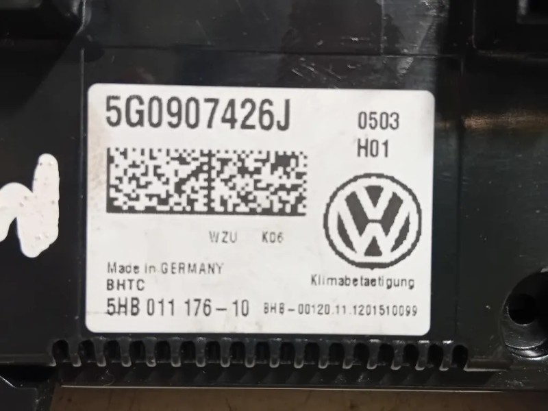 Modulo Comando Riscaldamento Clima 5G0 907 426 J 5G0907426J Volkswagen GOLF VII 2013