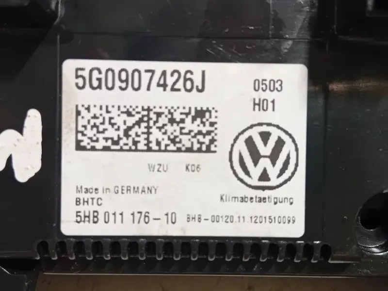 Modulo Comando Riscaldamento Clima 5G0 907 426 J 5G0907426J Volkswagen GOLF VII 2013
