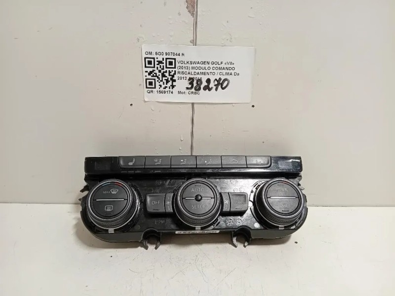 Modulo Comando Riscaldamento Clima 5G0 907044 R Volkswagen GOLF VII 2013