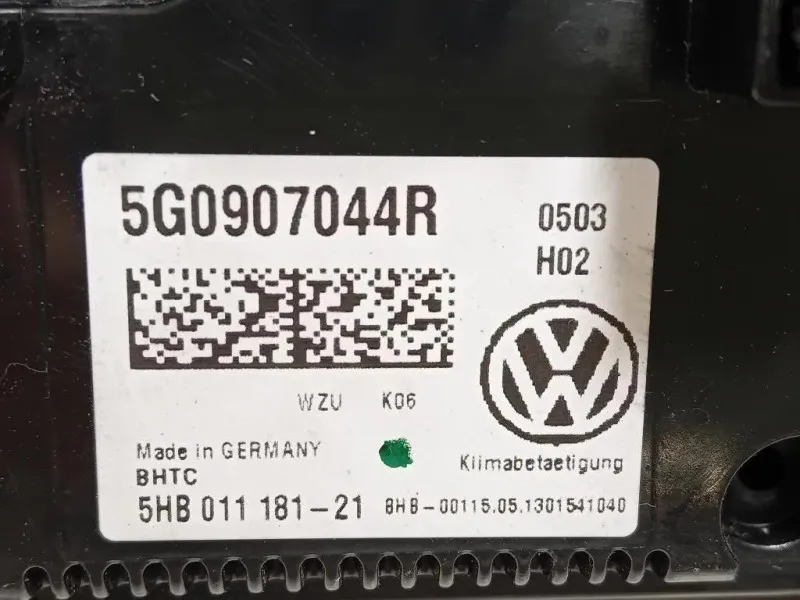 Modulo Comando Riscaldamento Clima 5G0 907044 R Volkswagen GOLF VII 2013