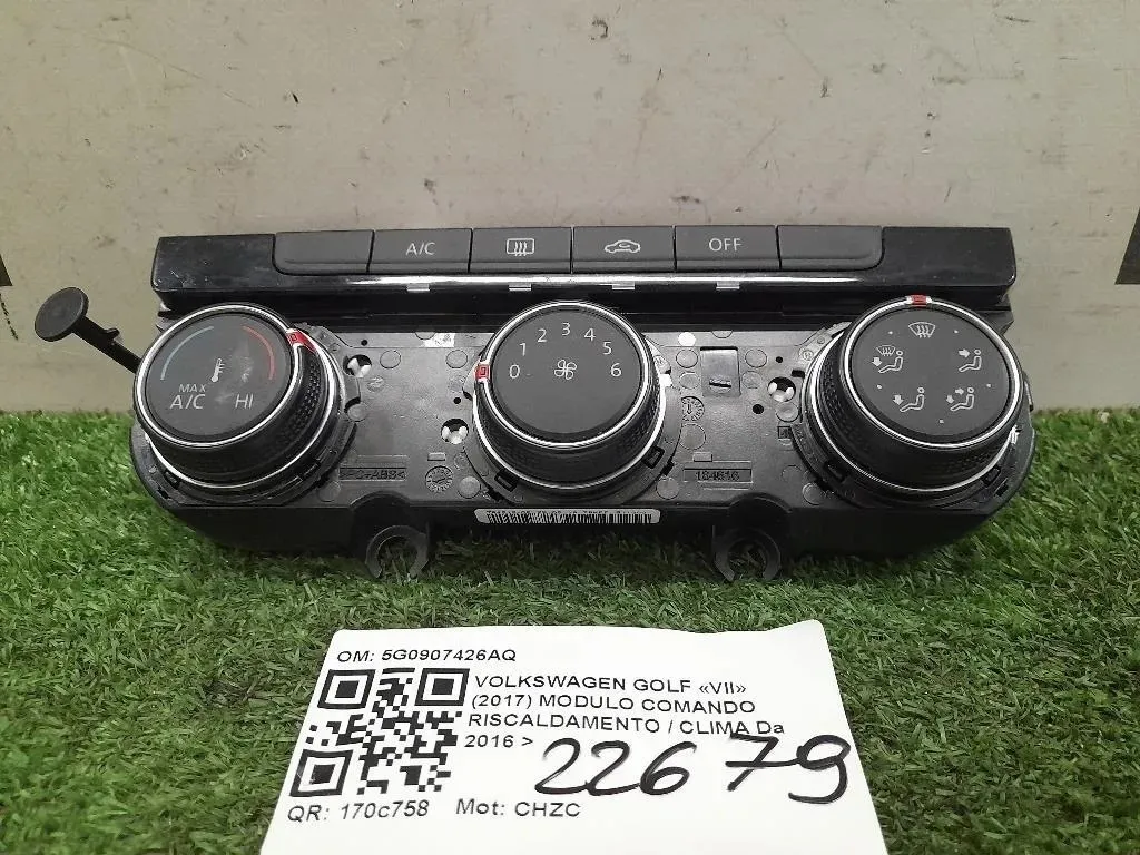 Modulo Comando Riscaldamento Clima 5G0907426AQ Volkswagen GOLF VII 2017