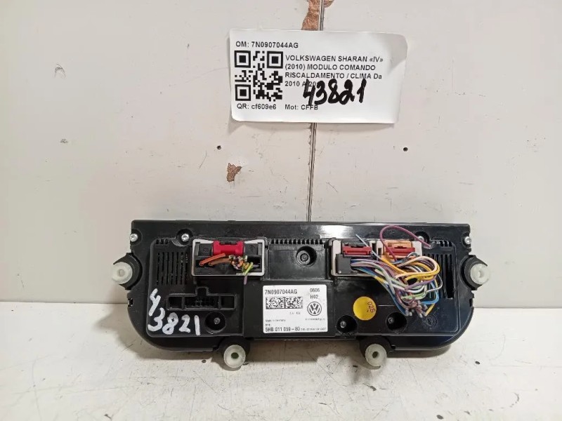 Modulo Comando Riscaldamento Clima 7N0907044AG Volkswagen Sharan IV 2010