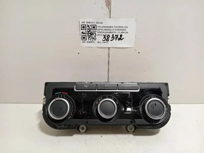 Modulo Comando Riscaldamento Clima 5HB 011 292-00 Volkswagen Touran III 2010