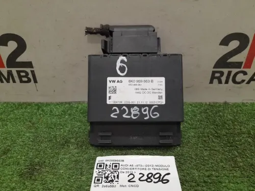 Modulo Convertitore DI Tensione 8K0959663B Audi A5 8T3 2012