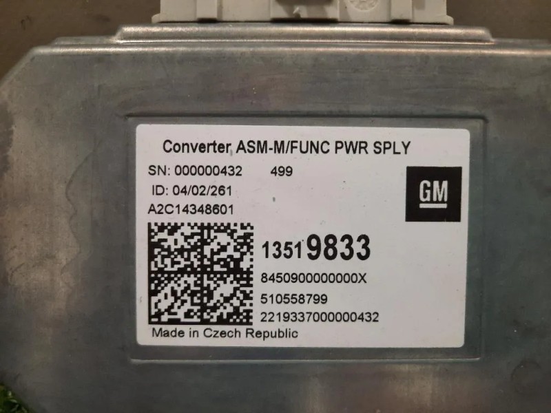 Modulo Convertitore DI Tensione 13519833 Opel Astra K 2019