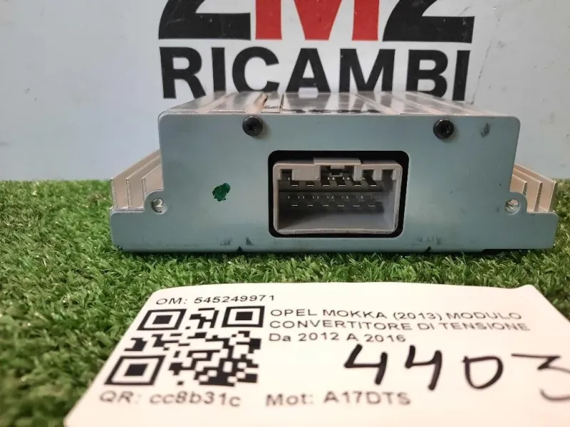 Modulo Convertitore DI Tensione 545249971 INVERTITORE POTENZA Opel Mokka 2013
