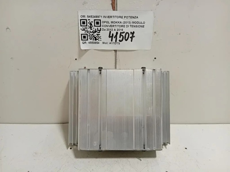 Modulo Convertitore DI Tensione 545249971 INVERTITORE POTENZA Opel Mokka 2013