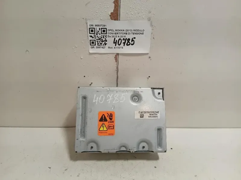 Modulo Convertitore DI Tensione 95907291 Opel Mokka 2013