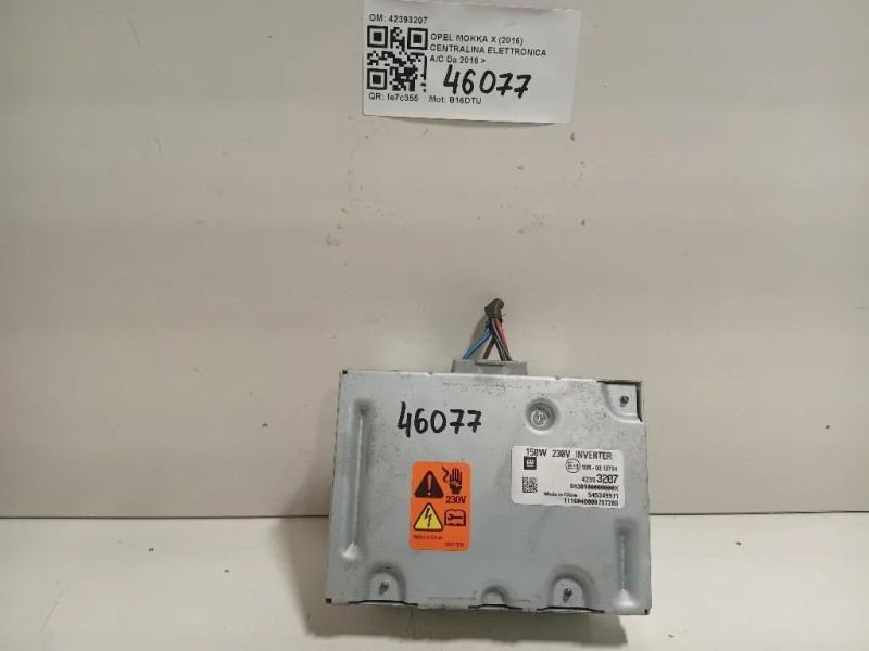 Modulo Convertitore DI Tensione 42393207 Opel Mokka X 2016
