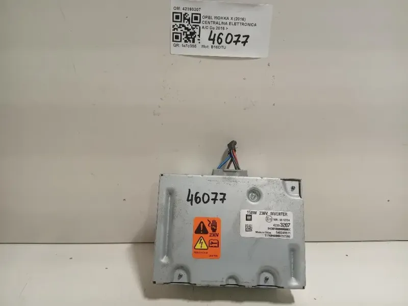 Modulo Convertitore DI Tensione 42393207 Opel Mokka X 2016