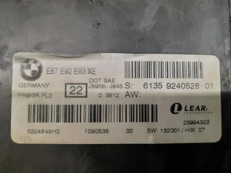 Modulo DI Tensione Xenon 9240528 Bmw Serie 1 E87 Berlina 2005